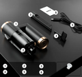 Tragbarer Autostaubsauger 9000Pa – Kabellos mit LED-Licht
