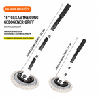 Flexibler Auto-Waschmopp mit Chenille-Borsten